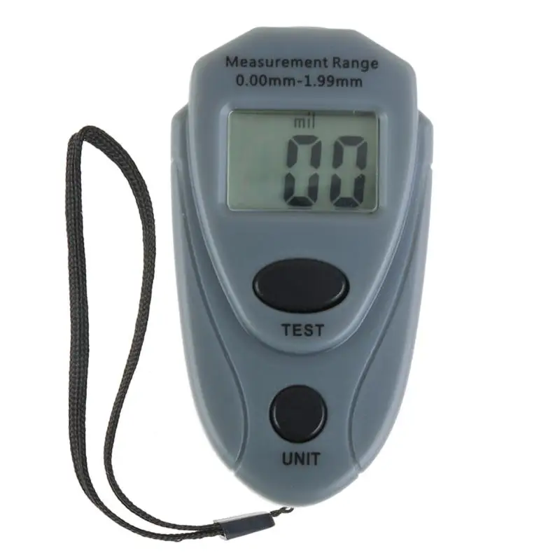 

EM2271 Mini Digital Coating Thickness Gauge Painting Tester Meter Iron Base Magnetic Zinc Coating Paint with Calibration Sheet
