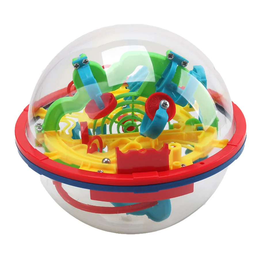 3d Magic Maze Ball 100 Levels Intellect Ball Rolling Ball Puzzle Game Brain  Teaser Learning Educational Toys For Children Kids - Magic Cubes -  AliExpress