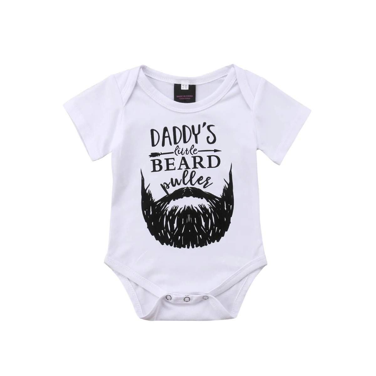 

Newborn Baby Boys Girls Romper Letter Moustache Short Sleeve Jumpsuit Clothes Outfits