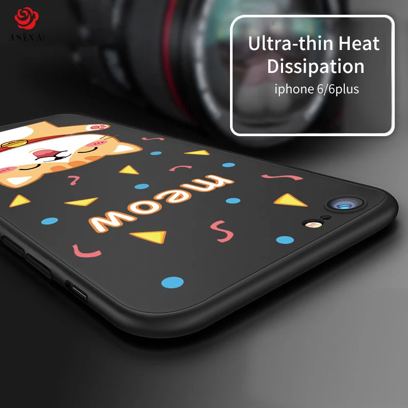 360 Drgee Full Cover For iPhone 7 Plus Case Silicone Cute Animal 360 Protection Cartoon For iPhone 6 7 8 Plus X Case Cat