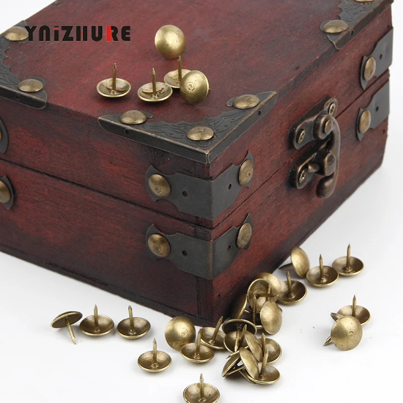 Buy 100Pcs Iron Bronze Antique Brass Upholstery Nail