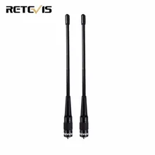 2pcs Retevis RHD-701 SMA-F Antenna VHF/UHF 144/430Mhz For Kenwood BAOFENG UV-5R BF-888S RETEVIS H777 RT6 RT-5R Ham Radio C9045A