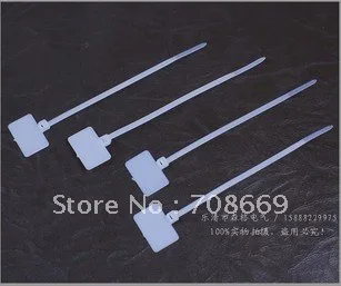 Etiqueta para Ethernet Número Nylon Marcar Ties Wire & Power Cab 1000 Pcs 3mm * 100mm