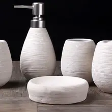 Высокое качество iconcise стиль набор для ванной 5 шт. зуб Brash держатель диспенсер для жидкого мыла полоскание чашка Бытовая 5 комплектов аксессуары для ванной комнаты