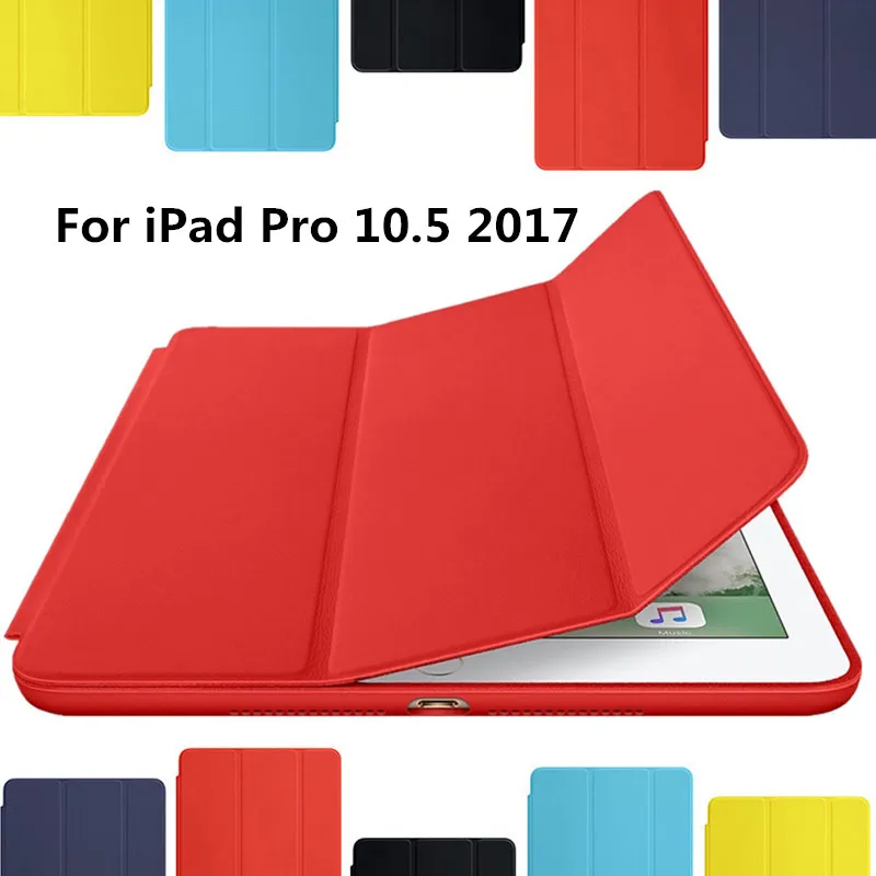 

For New iPad 2017 iPad Pro 10.5 inch Case Ultra Slim Smart Case 3 Folding Stand Auto Sleep/Wake Back Cover +Gift