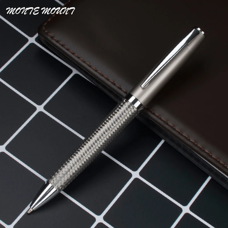 monte mount Original Braid Ballpoint Pen Metal gel pen Unique Design Stationery Gifts Factory Provide Pen Ball Famous Brand Pen держатель смартфона peak design mobile motorcycle mount 1 ball adapter m mm ad bk 1