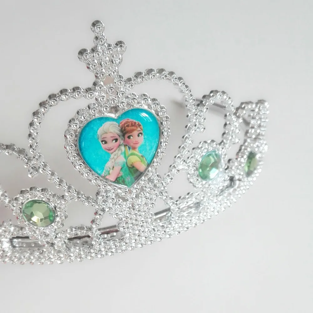

Disney Frozen Anna Elsa Theme Headwear Baby Shwer Favor Party Decoration Girl Birthday Supply Crown