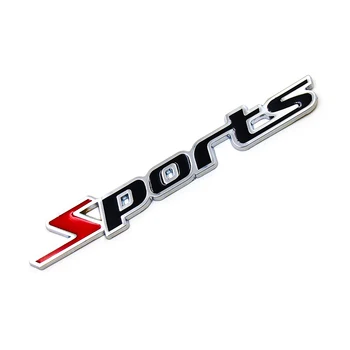 

3D Metal Sports Emblem Car Truck Stickers and Decors for ford focus volkswagen polo vw mazda 6 cruze hyundai solaris peugeot