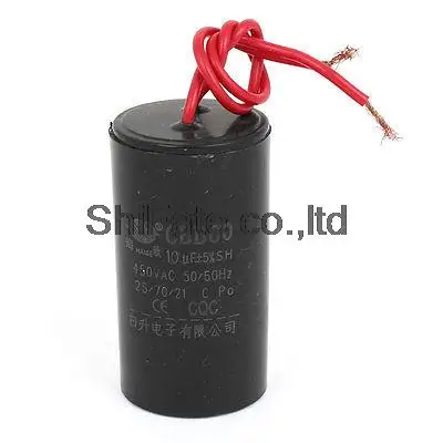 

AC 450V CBB60 10uF 50/60Hz Washing Machine Polypropylene Film Motor Capacitor