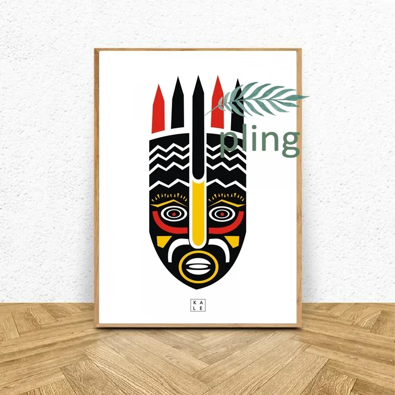 

Africa Mask Collection Art Canvas Painting Prints Home Decor
