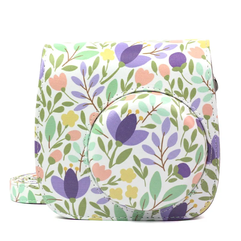 

Fujifilm Instax Mini 9 Mini 8 Camera Case Bag Forest PU Leather Instant Camera Shoulder Bag Protector Cover Pouch