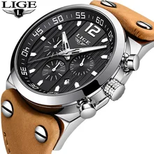 LIGE Mens Watches Top Brand Luxury Military Sport Watch Men Leather Waterproof Quartz Watch Male Date Clock Reloj Hombre 2018 LIGE Mens Watches Top Brand Luxury Military Sport Watch Men Leather Waterproof Quartz Watch Male Date Clock Reloj Hombre 2018