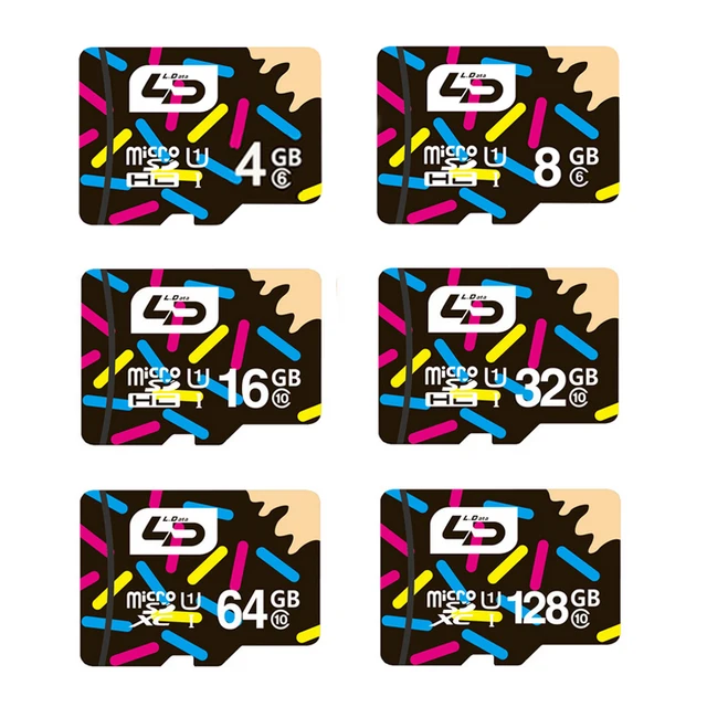 Ld carte micro sd 4 gb 8 gb classe 6 mini sd carte 16 gb