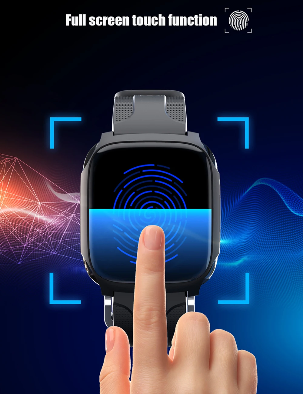 DOOLNNG цветной экран сенсорный Bluetooth Смарт часы сердечного ритма мониторинг здоровья Водонепроницаемый Спорт Шагомер для IOS/Android