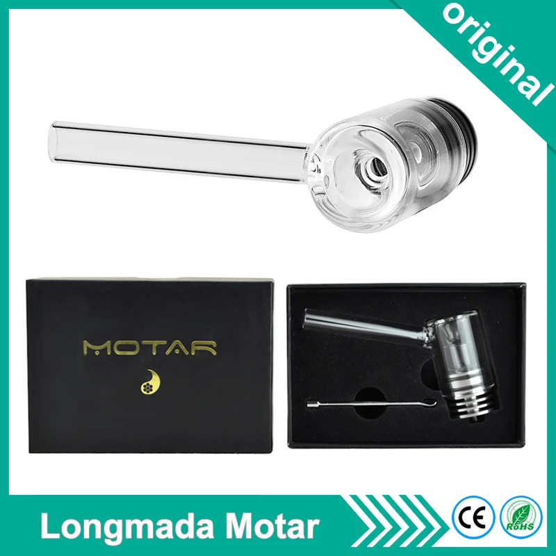 Длинный стеклянный атомайзер Longmada Motar резервуар для воска Quartz Coilless мундштук с