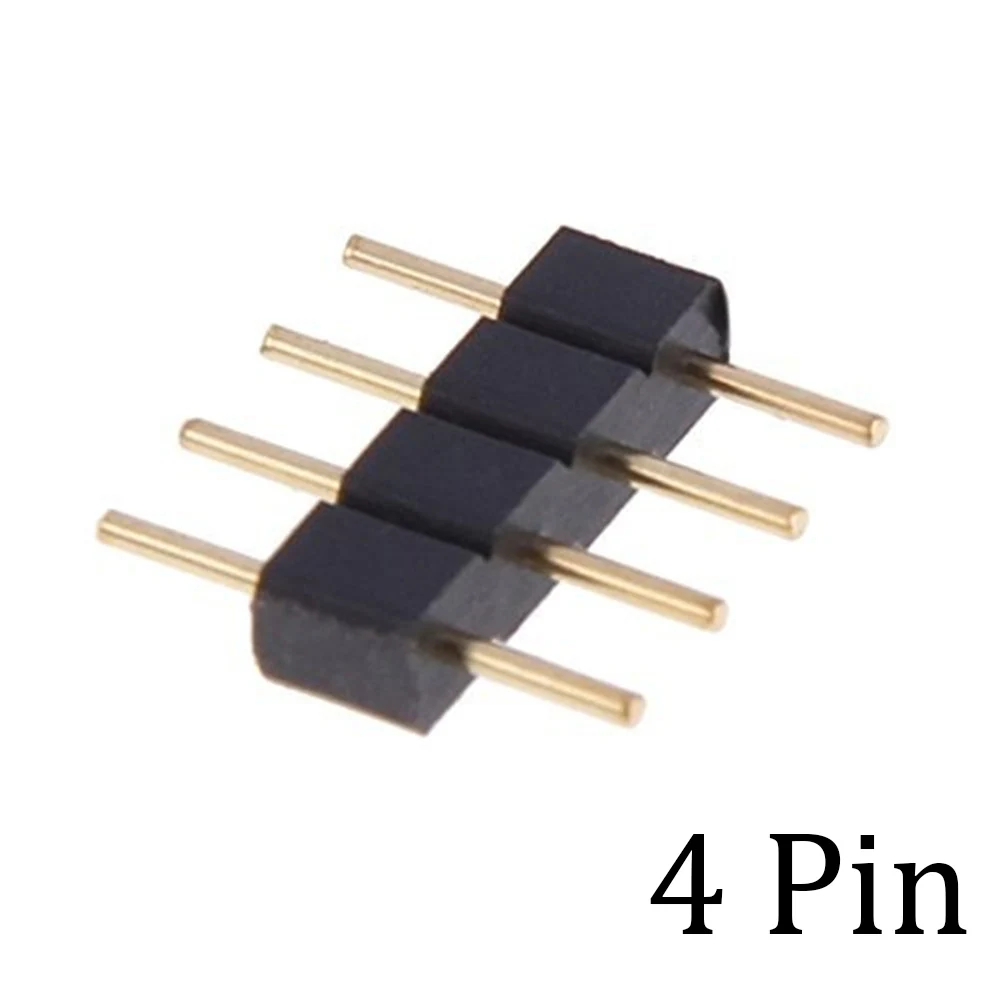 10 шт. 4 Pin RGB/5PIN коннектор RGBW адаптер штыревой штырь мужской тип двойной для RGB/RGBW 5050