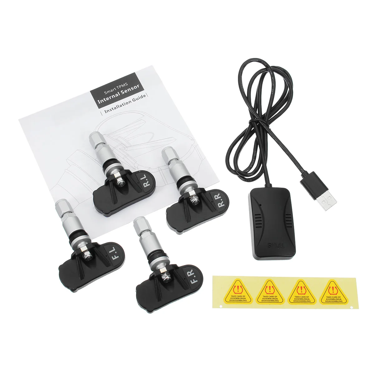 

Smart TPMS Universal for Cars Wireless Tire Pressure Monitoring System with 4 External Sensors Alarm Tire Monitoring System