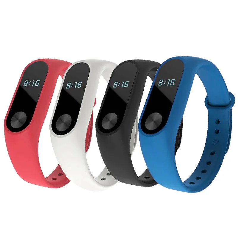 Для Xiaomi Mi Band 2 наручные часы ремешок замена Смарт Браслет Силиконовый шагомер счетчик шагов спортивные часы ремешок