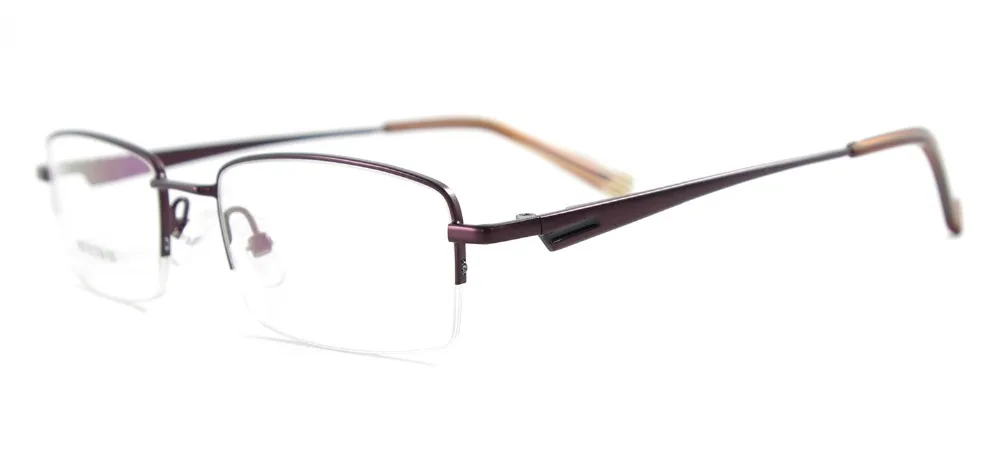 Металлические прямоугольные очки, полуоправы, оправы для очков, мужские модные очки для чтения при близорукости
