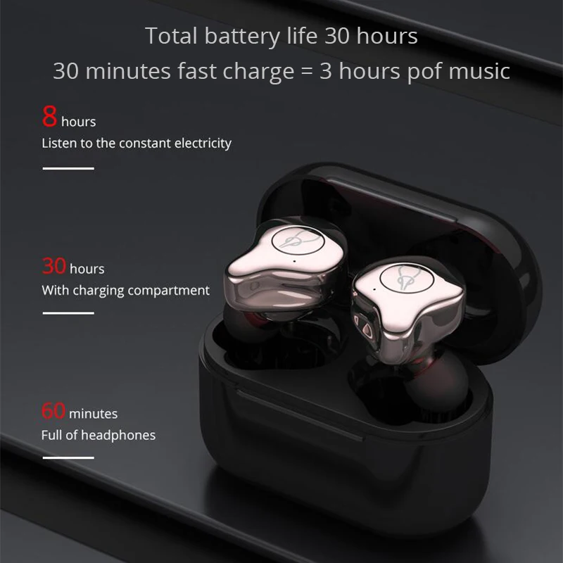 Оригинальные беспроводные Bluetooth наушники Sabbat E12 Ultra apxt TWS HIFI шумоизоляция