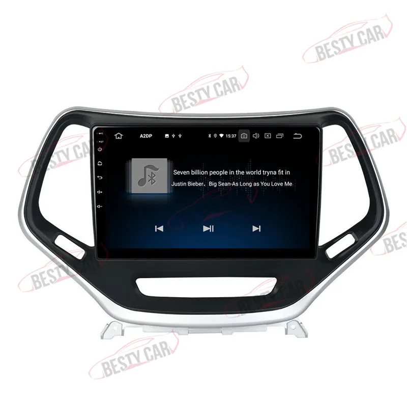 Cheap 10.1" Android 9.0 Car Multimedia Player GPS Navigation Radio Stereo for JEEP Cherokee DSP 2.5D+IPS BT 4+32G 5