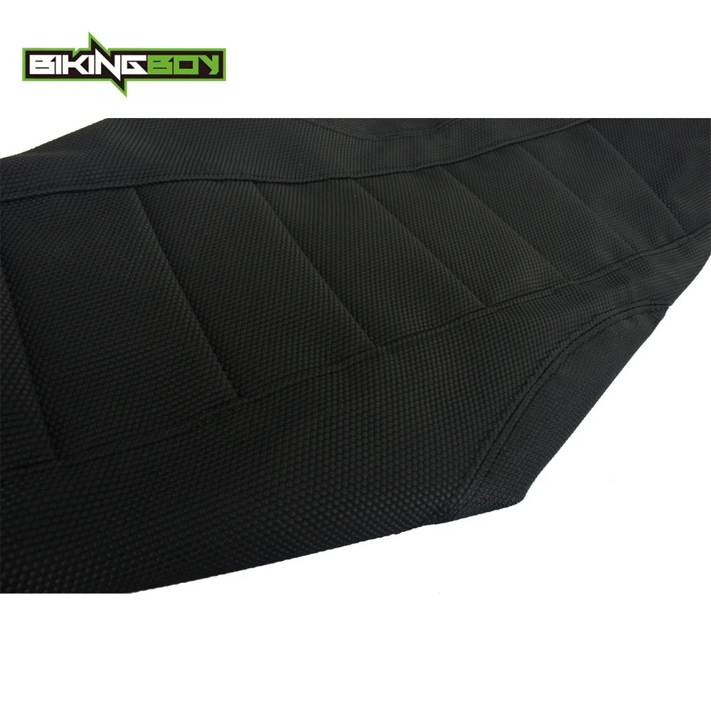 BIKINGBOY черный ПВХ супермото MX Мотокросс Offroad ребристые захват мягкие сиденья для KTM SX85 SX 85 2004-2012 11 10 09 08 07 06