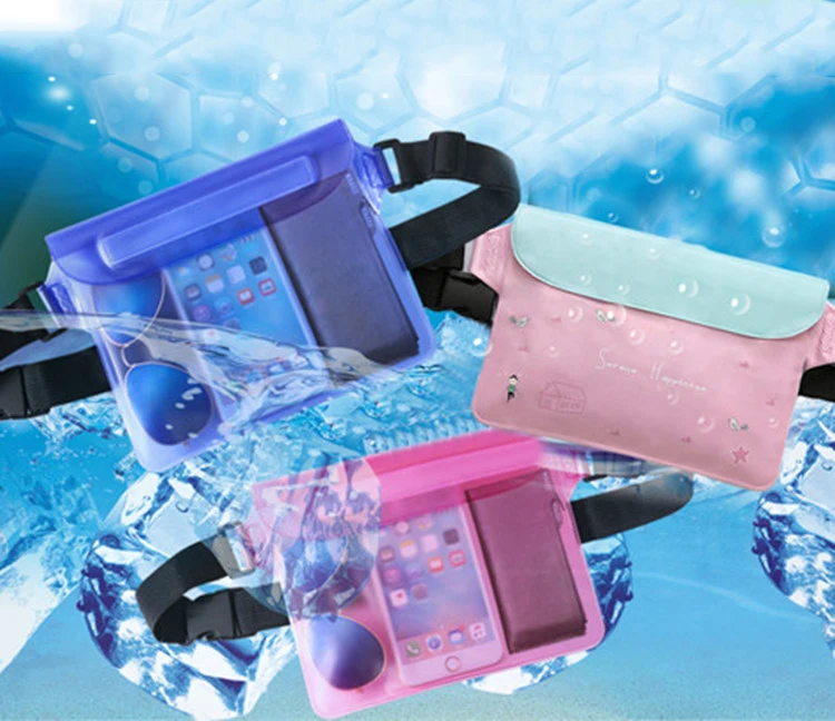 Waterproof Cell Phone Pouch Sports Waist Bag Swimming Drifting Pouch Dry Bag PVC Phone Cover Protective Bag Diving Accessories (9)