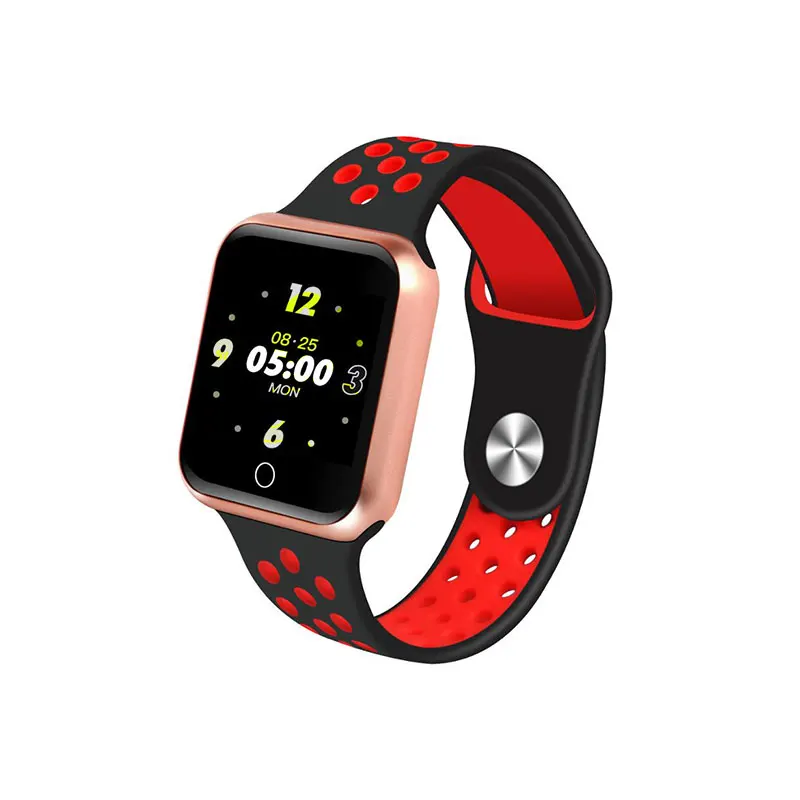 VERYFiTEK S226 Smart Watch Blood Pressure Heart Rate Monitor IP67 Fitness Bracelet Watch Women Men Smartwatch for IOS Android - Цвет: Gold Red