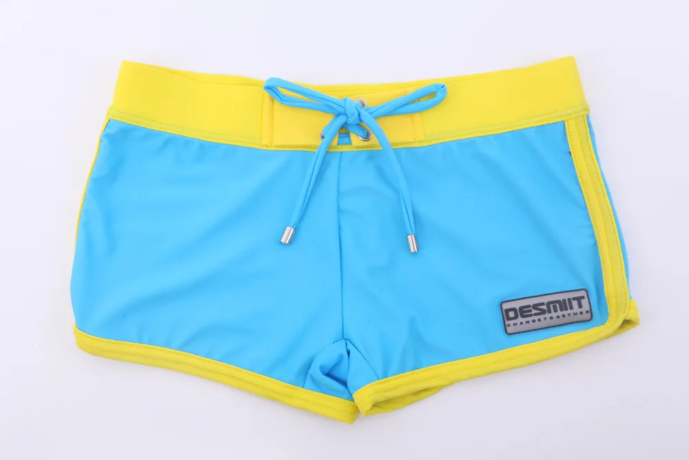 Мужские плавки для купания новые купальники мужчин сексуальные мужские купальный костюм для серфинга пляжные шорты для плавания костюм низкая на талии NW002 - Цвет: Синий