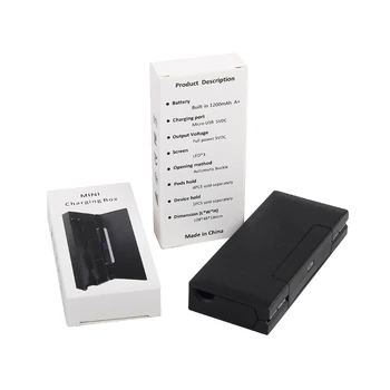 

Vape Charging Power Bank with 1200mAh Battery Capacity(Build-in) Pen pods Atomizer Storage Box Mini Pocket-Size Easy Carry