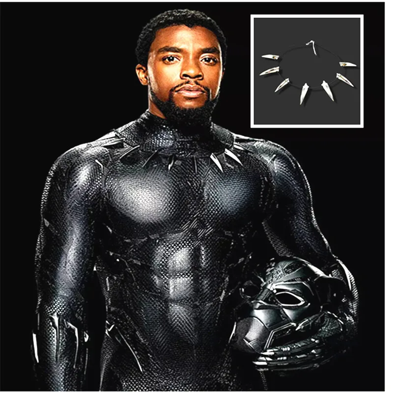 

30PCS/Lot NEW Black Panther Avengers Necklace keyring wakanda Pendant Men Jewelry