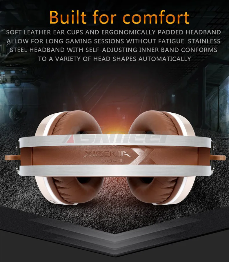 XIBERIA K2 Computer Gaming Headphones Stereo Surround Sound Glowing LED Light Game Headset Gamer with Microphone fone de ouvido (11)