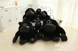 Черный шимпанзе мягкие плюшевые игрушки подушка, Рождество подарок h895
