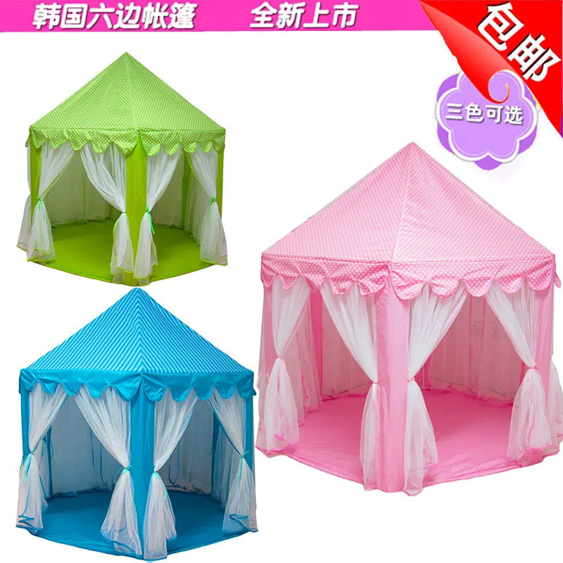 

Hexagon Princess Castle Oversized Tulle Children's Tent Game House Toy Room