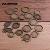 30g Random Antique Bronze Pierced Mixed Size 5-200 Style Cabochon Base Setting Charms Pendant P6683 ► Photo 3/6