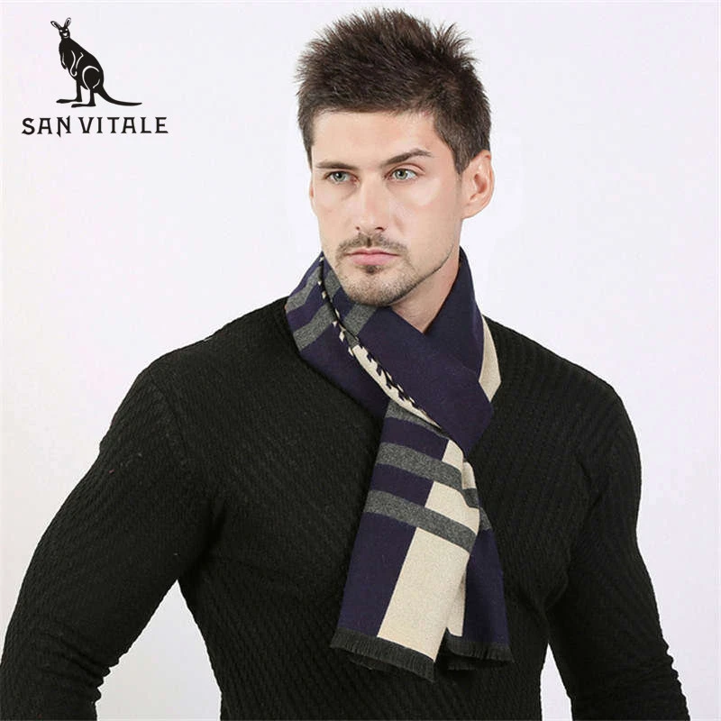 Bufandas cálidas de invierno para Hijab a la moda, diadema de diseñador de Cachemira, accesorios de ropa informal, lujo, larga| Bufandas de hombre| - AliExpress