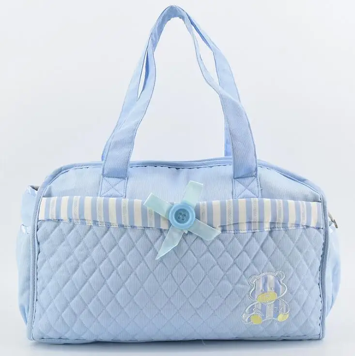 T6328blue Детские сумки большой емкости водонепроницаемый мешок для подгузников детские сумки для подгузников bolsa infantil сумка на молнии - Цвет: T6328blue