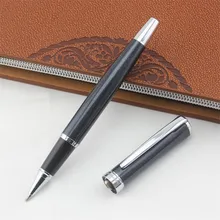 Классический черный металлический роллер, шариковая ручка Роскошная подарочная ручка в деловом стиле
