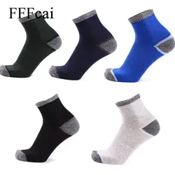 FFFcai 5 пар Для мужчин мужской открытый спортивные Спортивные носки Футбол Баскетбол Пеший Туризм Бег Велоспорт Трекинговые носки Высокое