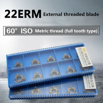 

10Pcs 22ERM 4.5ISO GM3225 60°ISO Metric external thread (full tooth type)