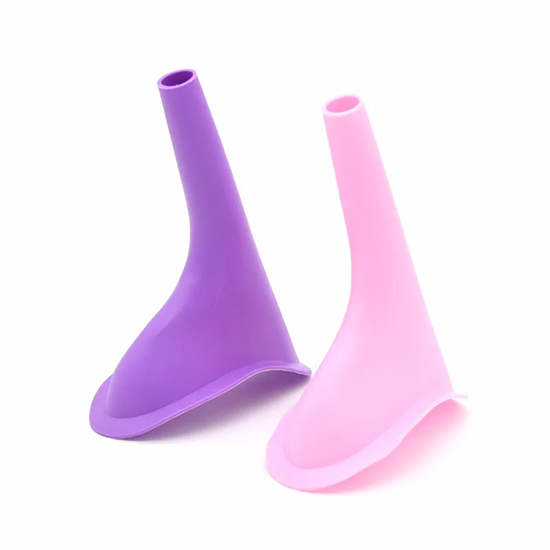 2Pcs Universal Women Urinal Outdoor Toilet Travel Camping Car Portable Female Urinal Soft Silicone Urination Device Stand Up Pee