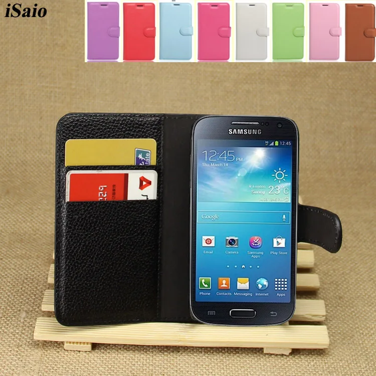 

Wallet Case For Samsung Galaxy S4 Mini S IV Mini S4mini I9190 I9192 I9195 GT-i9190 GT-i9192 GT-i9195 Duos GT-I9192I Flip Cover