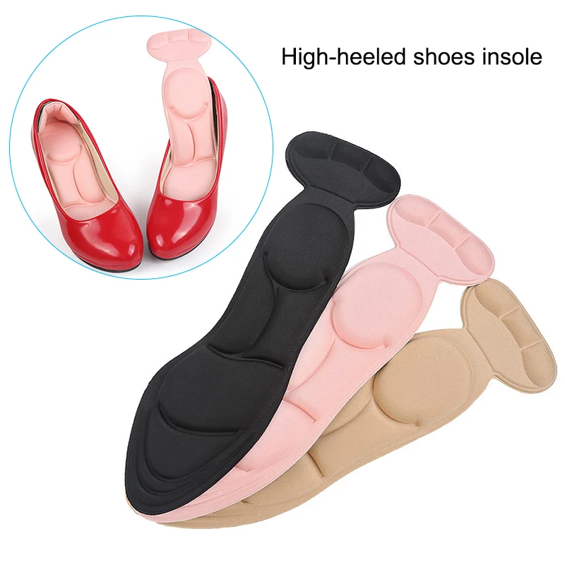 1 Pair Insole Pad Inserts Heel Post Back Breathable Anti-slip for High Heel Shoe&T8