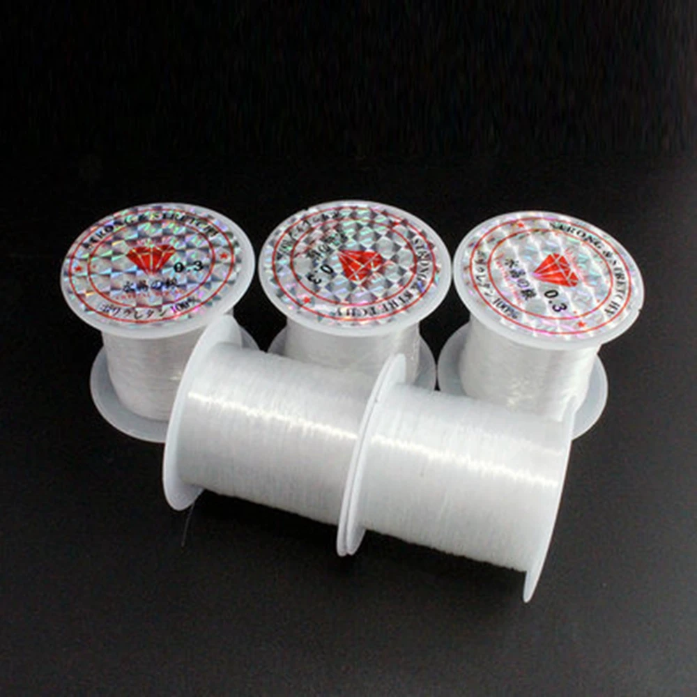 

Free Shipping 1Roll/lot Korea Crystal Tec No Stretch Elastic Beading Cord String Thread DIY Jewelry Making Cord