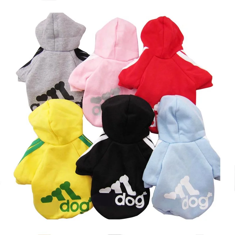 2016 Leisure Autumn Winter Dog Clothes Pets Coats Puppy Adidog Clothes Wholesale and High Quality Pet Clothing