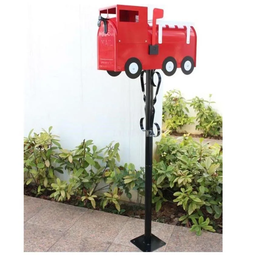 

American Car Model Design Garden Park Security Stand Floor Mailbox Postbox Metal Suggestion Outdoor Newspaper Letter Box 4015-F