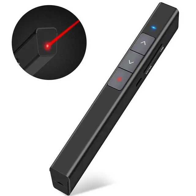 Knorvay N26 2.4Ghz USB Wireless Presenter Red Laser Pointer PPT Remote