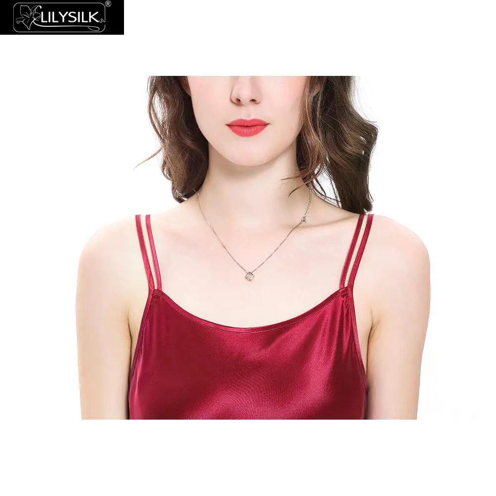 Ночная сорочка LilySilk 100 женская ночная рубашка одежда для сна девочек Mini 16 momme с