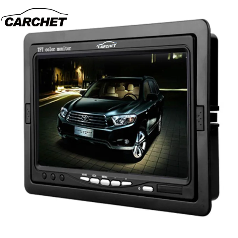 

CARCHET 7 inch TFT LCD Digital Color Monitor 7" Car Headrest Monitor Screen Car Rear View Monitor Kit For DVD VCD Backup Reverse