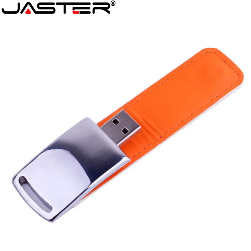JASTER клиент 10 шт. бесплатный логотип металлический кожаный usb флеш-накопитель Флешка 4 ГБ 8 ГБ 16 ГБ 32 ГБ 64 Гб карта памяти U диск